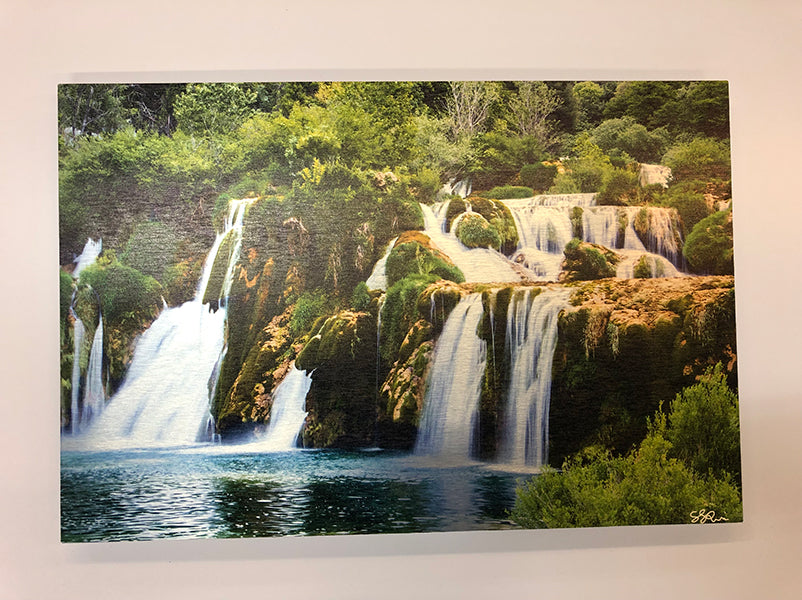 Waterfall Aluminum print